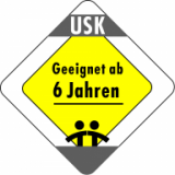 Approved for children aged 6 and above (Unterhaltungssoftware Selbstkontrolle - Germany)