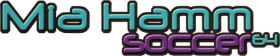 Le logo du jeu Mia Hamm 64 Soccer