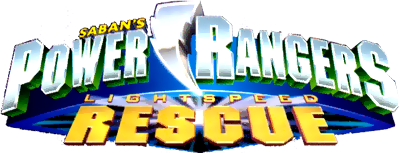 Le logo du jeu Power Rangers Lightspeed Rescue