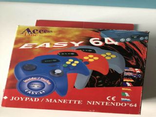 La photo de l'accessoire Manette Easy 64 bleue (Europe)