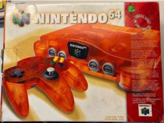 The picture of the Nintendo 64 : Une série fantastique : orange feu (Canada) bundle