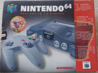 La photo du bundle Nintendo 64 Classic Pack inclui Super Mario 64 (Brésil)