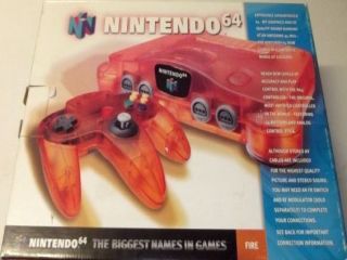 The picture of the Nintendo 64 Colour - Fire - The Biggest Names in Games (Australia) bundle