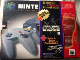 The picture of the Nintendo 64 Edição Especial Limitada Star Wars Racer (Brazil) bundle