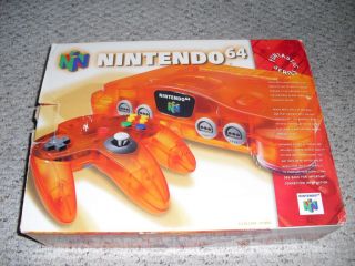 La photo du bundle Nintendo 64 Funtastic Series: Fire Orange (États-Unis)