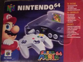 The picture of the Nintendo 64 Super Mario 64 (United Kingdom) bundle