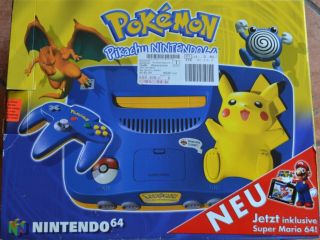The picture of the Pokemon Pikachu Nintendo 64 inklusive Super Mario 64 (Germany) bundle
