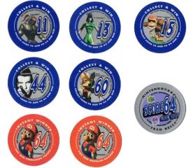 The picture of the Nintendo 64 Taco Bell Pogs (United States) goodie