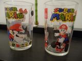 The picture of the Super Mario 64 & Mario Kart 64 drinking glasses (France) goodie