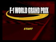 Ecran Titre du jeu F1 World Grand Prix sur Nintendo 64 (F-1 World Grand Prix)
