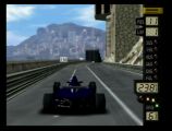 Vue sur Monaco dans le grand prix éponyme du jeu F1 World Grand Prix. Attention au virage de la Rascasse !