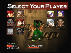 Le choix des personnages (Fighters Destiny)