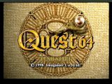 Ecran titre de la version américaine d'Holy Magic Century sur Nintendo 64, appelé Quest 64 aux USA