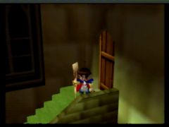 Début de la quête d'Ayron armé de son bâton dans Holy Magic Century sur Nintendo 64.  (Holy Magic Century)