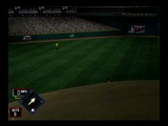 On dirige un voltigeur si le batteur renvoie la balle (All-Star Baseball 2001)