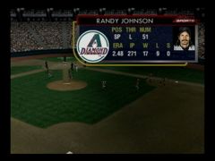 Les joueurs se préparent au match. (All-Star Baseball 2001)