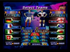 Sélection de l'équipe (International Superstar Soccer 98)