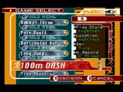 Les épreuves (International Track & Field 2000)