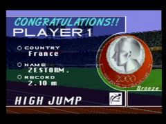 Medaille de bronze (International Track & Field 2000)