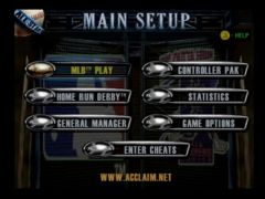 Menu principal (All-Star Baseball 99)