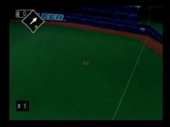 Le voltigeur récupère la balle (All-Star Baseball 99)
