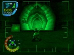 Vision infrarouge pour Lupus dans le jeu Jet Force Gemini sur Nintendo 64 (Jet Force Gemini)