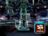 Ecran de sélection du personnage du jeu Jet Force Gemini sur Nintendo 64. Actuellement, seul Juno est disponible