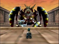 Lupus versus Mizar le dégueu, grand méchant du jeu Jet Force Gemini sur Nintendo 64! Il y en a forcément un des deux qui va morfler! (Jet Force Gemini)
