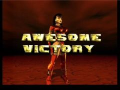 Awesome Victory, probablement due à la fatality d'Orchid (Killer Instinct Gold)