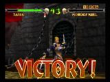 Ecran de victoire de Taria qui se la joue dans le jeu Mace the dark age sur Nintendo 64