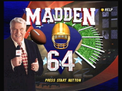 Ecran titre (Madden Football 64)