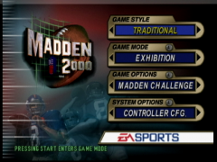 - (Madden NFL 2000)