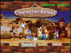 Choix des personnages (Magical Tetris Challenge)