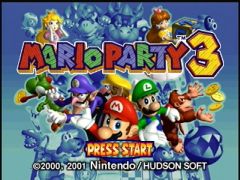 Ecran Titre du jeu Mario Party 3 (Mario Party 3)
