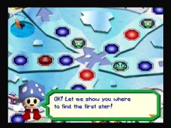 Un plateau de jeu dans le froid polaire ! Oh, ce n'est plus Toad l'arbitre, il a été viré !?  (Mario Party 3)