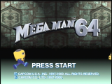 Ecran titre du jeu Mega Man 64