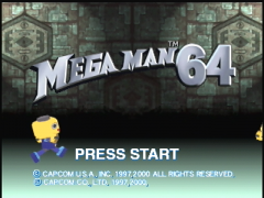 Ecran titre du jeu Mega Man 64 (Mega Man 64)