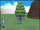 On voit qu'on est au début du jeu, la barre de vie de Mega Man est vraiment très petite ! Et où est son casque ?!