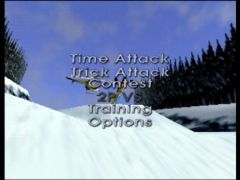 Game mode selection (1080 Snowboarding)