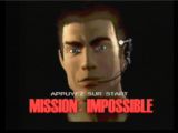 Ecran titre du jeu Mission Impossible montrant Ethan Hunt en gros plan.