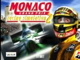 Ecran Titre du jeu Monaco Grand Prix Racing Simulation 2, avec un inconnu en première ligne