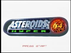 Un écran titre des plus épurés (Asteroids Hyper 64)