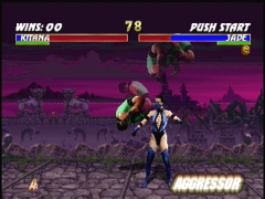 La barre Aggressor est à son maximum (Mortal Kombat Trilogy)