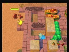Il faut éviter cette chenille (Ms. Pac-Man Maze Madness)