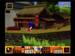 Dans un village japonais. (Mystical Ninja 2)