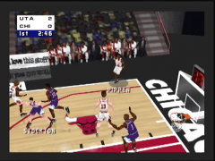 En bonne place pour un 3 points (NBA Live 99)