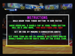 L'écran d'avant match permet d'entrer un code (NBA Showtime: NBA on NBC)