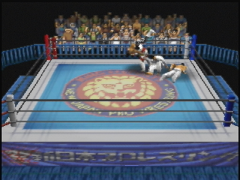 A terre. (Shin Nippon Pro Wrestling: Toukon Road - Brave Spirits)