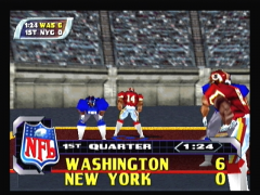 Un passage en force me permet de gagner un Touchdown (NFL Blitz 2001)