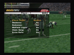 On peut diminuer la qualité des graphismes pour gagner en fluidité (NFL Quarterback Club 2000)